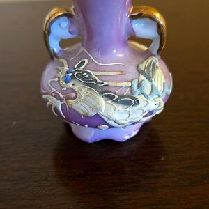 Vintage Japanese Moriage Dragonware Miniature Vase Grand Ole Opry Souvenir